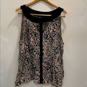 Kenar Sleeveless Print Top